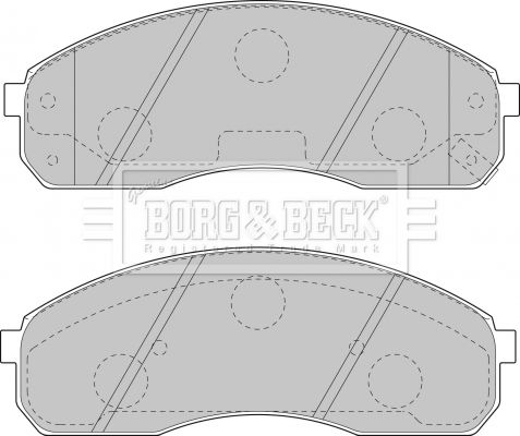 BORG & BECK Комплект тормозных колодок, дисковый тормоз BBP1749